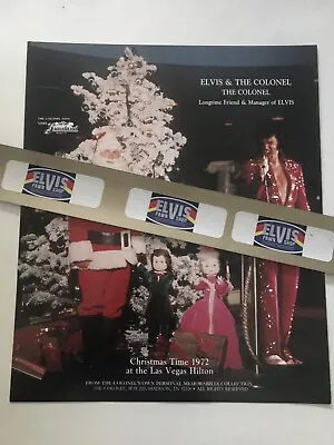 Elvis Las Vegas Hilton / Colonel Parker Graceland Promo Card / Memphis • $25