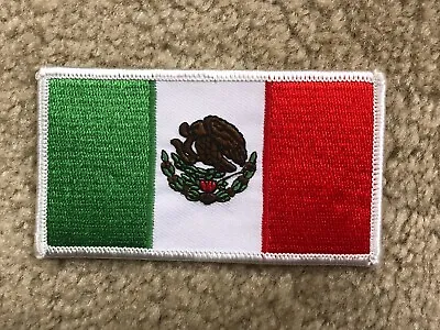 #5103 MEXICO Flag Mexican Flag Embroidery Applique Iron On Patch • $3.50