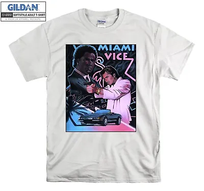 Miami Vice 80s T-shirt Print Symbol Car T Shirt Men Women Unisex Tshirt 3585 • £12.95