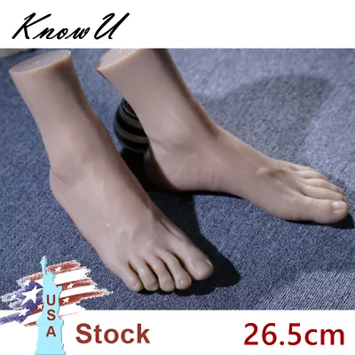 Silicone Men Model Leg Lifelike Mannequin Feet One Right Or Left Display 26.5cm • $46.80