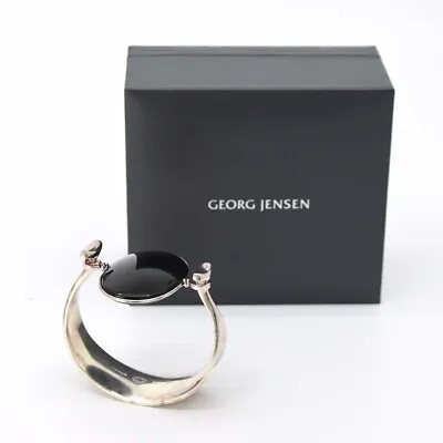 Georg Jensen TORUN Bangle Bracelet Onyx 925S 203A Vivianna TORUN • $1925