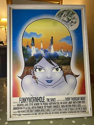 Rare Vintage Manga Style ‘Funkywormhole At The Space’ Poster • £27