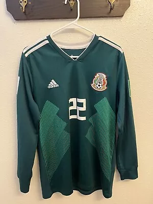 Hirving Lozano Adidas México Soccer Jersey Russia 2018 • $24