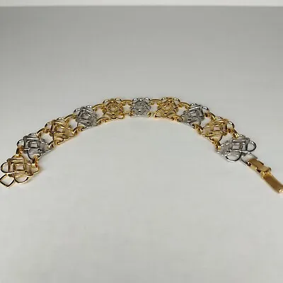 Vintage ~ Van Dell 14K Gold Filled Over Sterling Silver Bracelet ~ 7  • $34.99