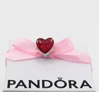 (B92) Authentic Pandora Sterling Silver Latin Love Amo Te Heart Charm S925 ALE • £8