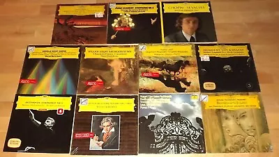 Lot Of 11 Deutsche Grammophon Stereo Classical LPs - Barenboim Karajan Kempff • $24.95