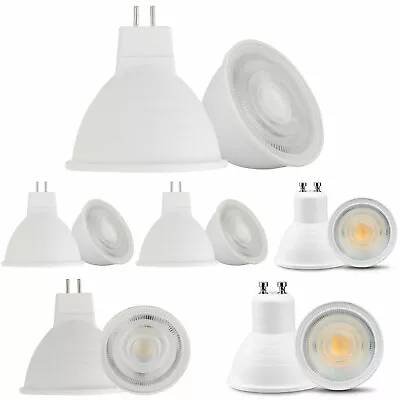 Dimmable GU10 MR16 GU5.3 COB LED Spotlight Bulbs Light 110V 220V White Lamp • $4.01