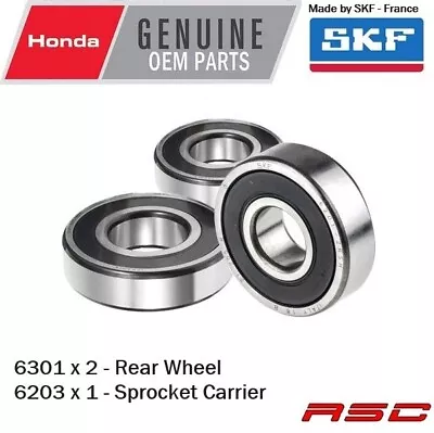 Rear Wheel Bearings For Honda CT110 Postie Bikes 1986-1999. GENUINE HONDA • $30