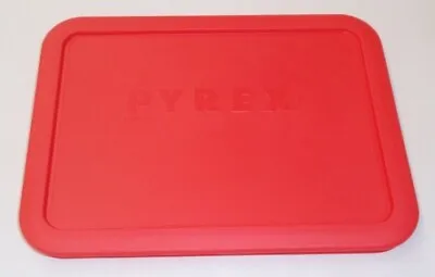 NEW Pyrex 7210-PC Rectangle Dish Microwave Safe Plastic Storage Lid Cover RED • $2