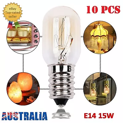 10Pcs Himalayan Salt Lamp Globe Bulb Light Bulbs Heat Resisting 7W E14 Clear AU • $19.99