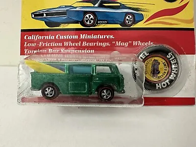 Vintage 1969 Hotwheel’s Redlines Beach Bomb VW Bus Green  Reproduction Pack • $625