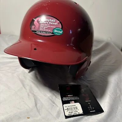 Softball Helmet - Batters - Schutt Ponytail Helmet Red OS Sz 6 1/2 - 7 1/2 • $12.50