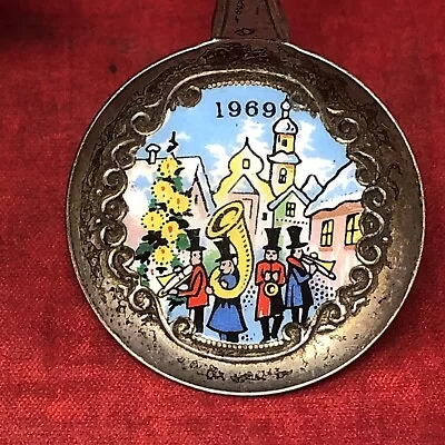 VTG 1969 Klepa Arts Frohe Weihnachten Spoon Germany Enamel Merry Christmas • $6.76