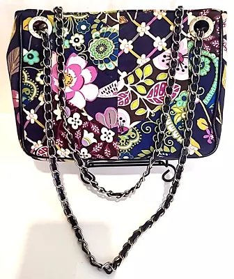 Vera Bradley Patchwork Plum Petals Floral Nightingale Rhapsody Chain Strap Bag • $14.99