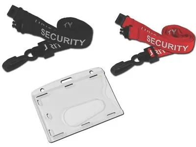 £3.66 • Buy SECURITY Lanyard Neck Strap With ID Pass Enclosed Security ID Card Badge Holder