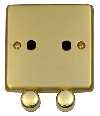 £10.95 • Buy Brushed Satin Brass CSB3 Light Switches, Plug Sockets, Dimmers, Cooker, Fuse, TV