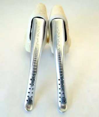 Modolo Brake Levers Corsa Silver W White 919 Hoods Anatomic Vintage Bicycle NOS  • $105