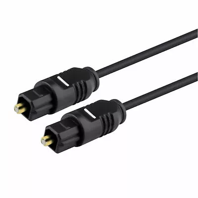 1.5M DIGITAL AUDIO FIBRE OPTIC OPTICAL TOSLink CABLE LEAD WIRE SOUND BAR TV PS4 • £2.59