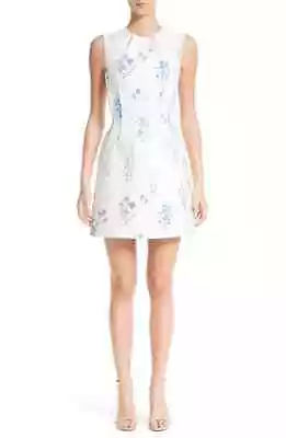  VERSACE COLLECTION DISTRESSED FLORAL JACQUARD FIT & FLARE DRESS Sz 40 IT/ 4 US • $319.99