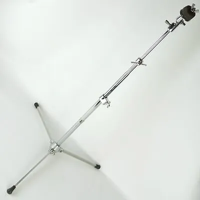 Slingerland#33F Flush-Base Cymbal Stand Vintage 70s Black/Silver Flat-Tripod USA • $116.10