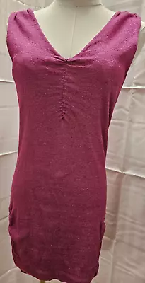 MICHAEL STARS MATERNITY Bodycon Pink Shimmer Dress Small Medium • $24