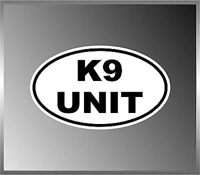 K9 Unit Police Dog Logo Vinyl Euro Decal Bumper Sticker     2.5  • $3.69