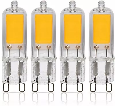 [4 Pack] LED G9 2W T4 20W 25W Replacement JCD Bi-Pin Base 120V 2700K Warm White • $14.95