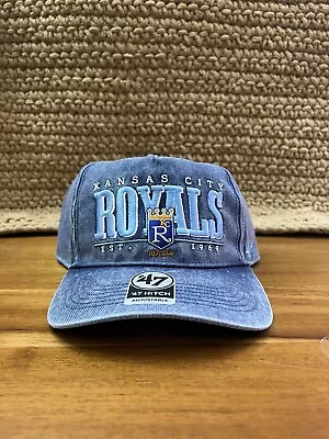 Kansas City Royals MLB '47 Brand Script Adjustable Snapback Hat Cooperstown Blue • $19.99