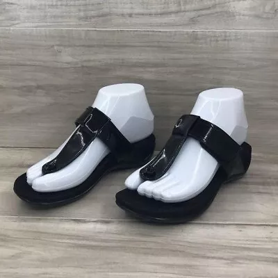 VanEli Sport Sandals Women's 5M Black Thong Slip On Shoes • $23.19