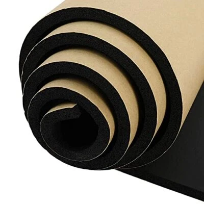 $31.09 • Buy 3/4T X 12W 59L Neoprene Sponge Foam Rubber Sheet Roll With Self Adhesive