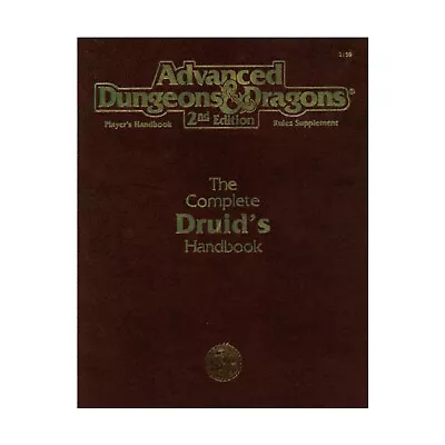 TSR AD&D 2nd Ed Complete Druid's Handbook (2nds) VG+ • $55