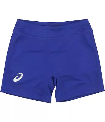 ASICS Girls 4 Inch Volleyball Athletic Workout Shorts Blue M (10) • $13.11