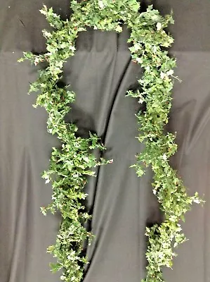 1 Green Holly Berry Mantle Ivy Primitive Garland Christmas Holiday Wreath 9 FT  • $31.99