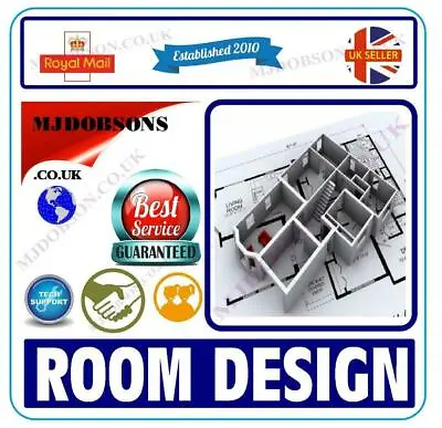 Home Design Design Floor Plans Layouts Room Planner USB • £16.49