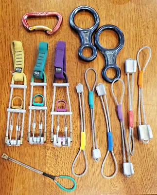 Vintage HB Wales UK Climbing Gear Quadcams - 123 Nuts - 456789 2 Fig 8s • $145