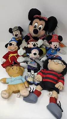  Disney Plush Soft Toy Bundle Minnie And Mickey Mouse Inc Vintage • £4.99