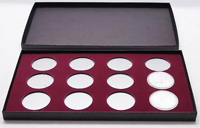 Display Box For 12 1oz Silver Dollars In Airtite Holder Model H Capsules Burg • $23.99