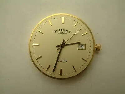 GENTS ROTARY ELITE Quartz Wrist Watch Movement  CAME OUT OF 9ct GOLD CASE • £44.99