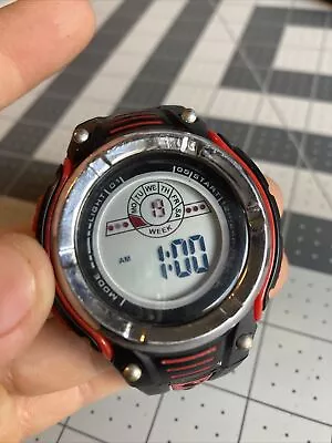 Vintage Red Digital Watch Rare (tested/works) • $5