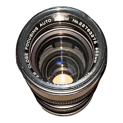 Vivitar Close Focusing Auto Zoom Lens 70mm-150mm 1:3.8 No. 22763275 52mm • $9.50