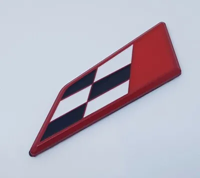 💥Red White Black Flag Metal Racing Badge Flag Car Van Mini *FREE DELIVERY*💥 • £3.99