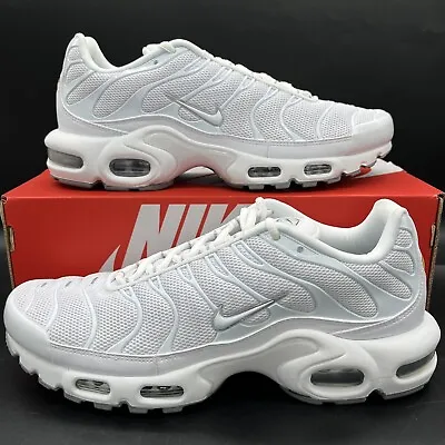 Nike Air Max Plus Triple White Black Grey Men's Shoes Multi Size 604133-139 NEW • $109.97