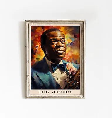 Louis Armstrong Print | Jazz Poster | Jazz Print | Jazz Wall Art | Vintage Print • $19.75