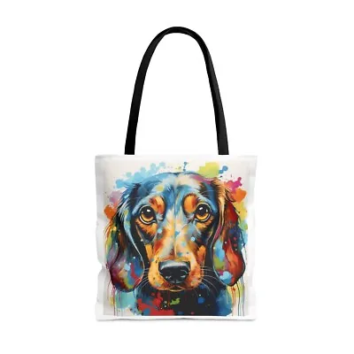 Tote Bag Reusable Bag Grocery Dachshund Puppy Weiner Dog Mini Miniature Sausage • $35