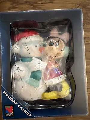 Vintage Disney Mickey Unlimited Enesco Minnie Holiday Candle New In Package Rare • $11.99