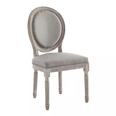 Modway Emanate French Vintage Upholstered Dining Side Chair Light Gray  • $183.84