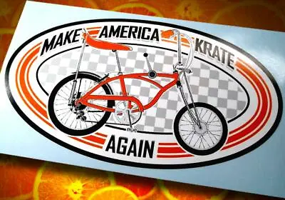 MAKE AMERICA KRATE AGAIN • Orange Muscle Bike Sticker • Decal 🍊 • $4.25