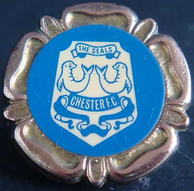 £20 • Buy CHESTER FC Vintage 80s 90s Insert Badge Maker COFFER LONDON Brooch Pin 31mm Dia