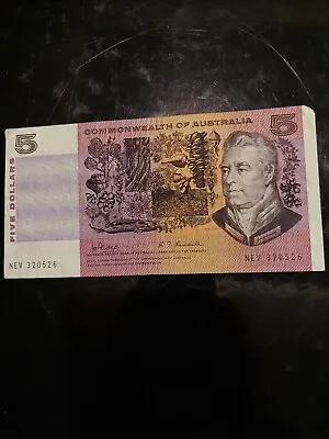 $40 • Buy  Commonwealth Australia $5 Banknote Phillips/Randall Five Dollar  