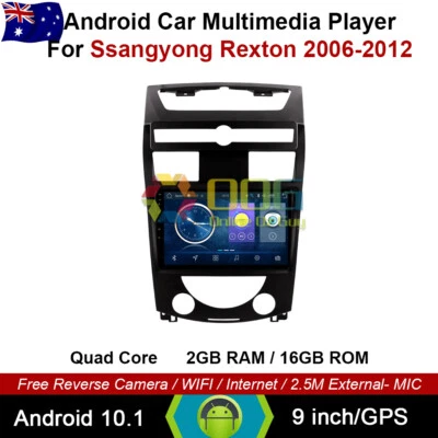 $389.90 • Buy 9” Android 12 Quad Core Car  Head Unit GPS For Ssangyong Rexton 06-12 Carplay 